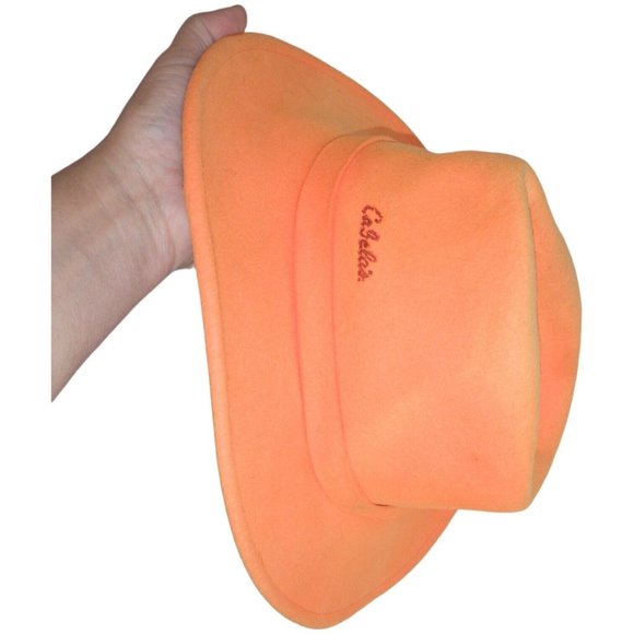 Cabela's Accessories Cabelas Lite Felt Wool Hat Orange Blaze